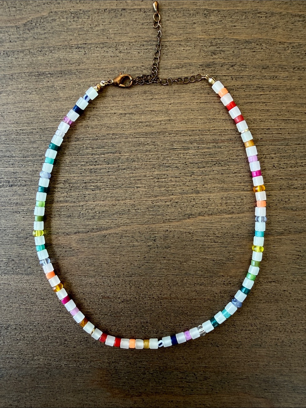 Multicolor Seed Bead Necklace